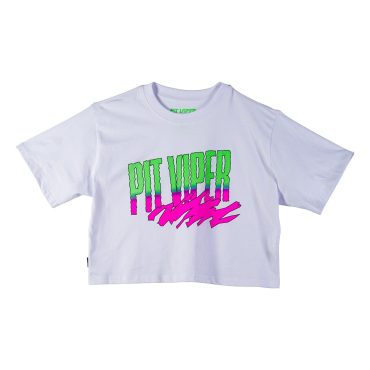 White Artificial Crop Tee